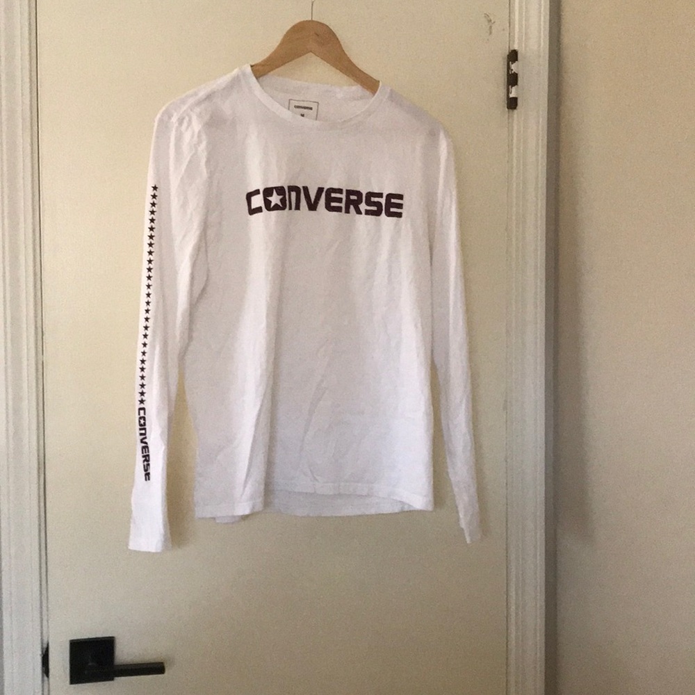 white converse boardwalk shirt